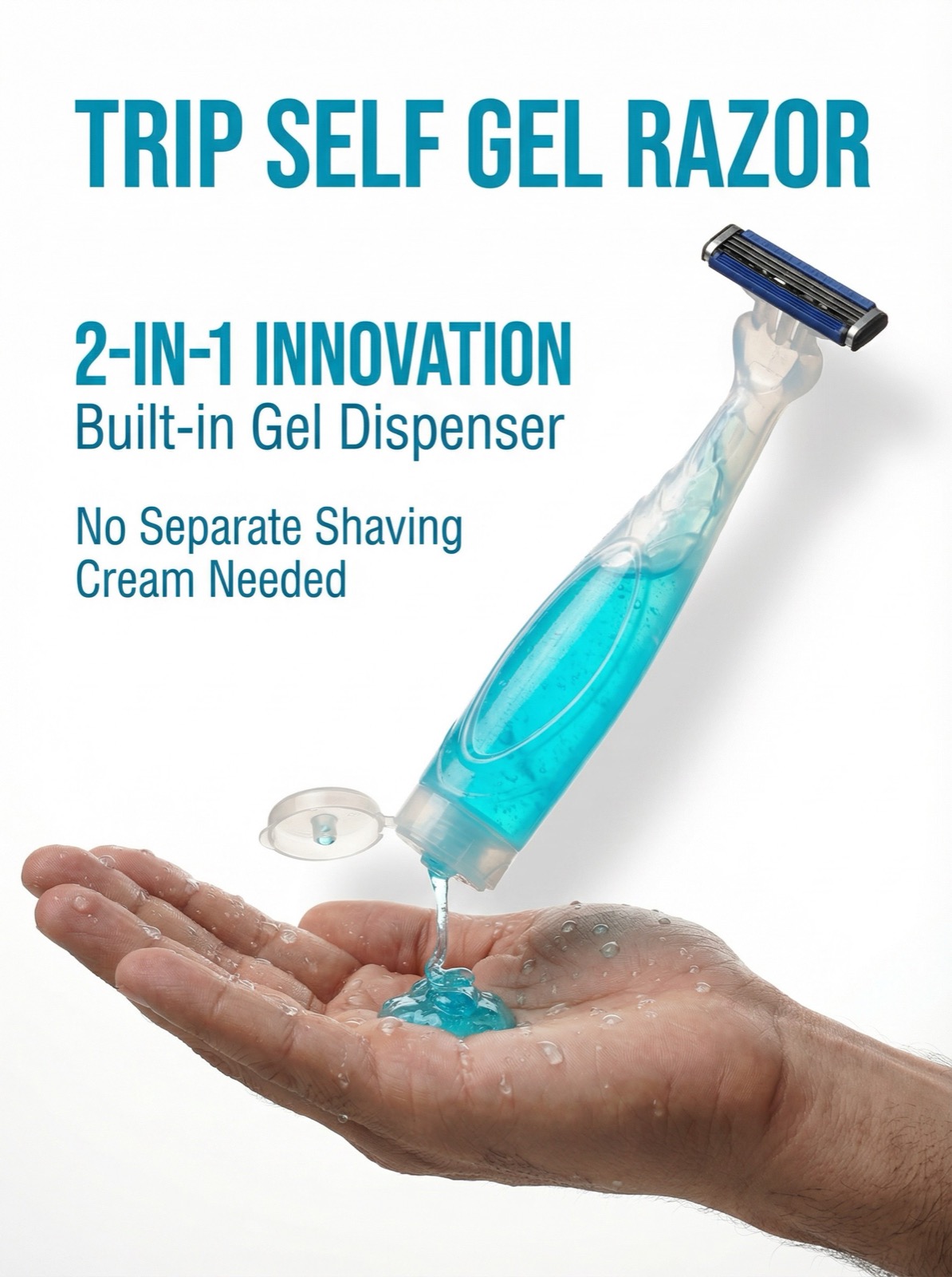 Trip Self Gel Razor - Ocean Blue
