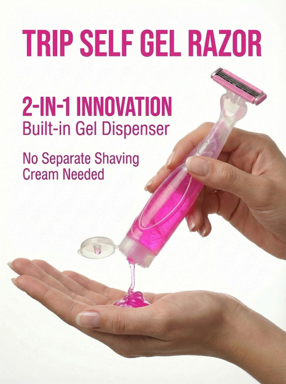 Trip Self Gel Razor - Blossom Pink